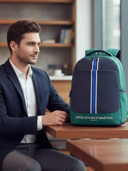 United Colors of Benetton - Unisex Laptop Sonic Backpack - Green