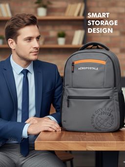 Aeropostale - Unisex Laptop Basin Backpack - Grey