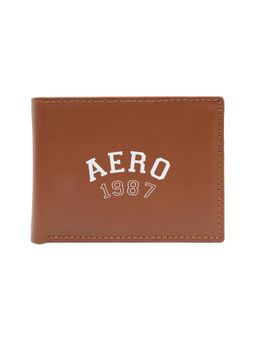 Aeropostale - Men's Global Coin Leather Wallet Fairfield - Tan