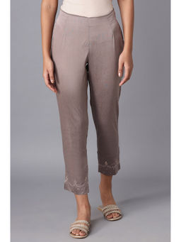 WISHFUL by W - Pink Solid Slim Pant