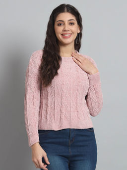 BROOWL - Nude Womens Round Neck Sweater