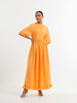 The Indian Cause - Orange Pomare Dress