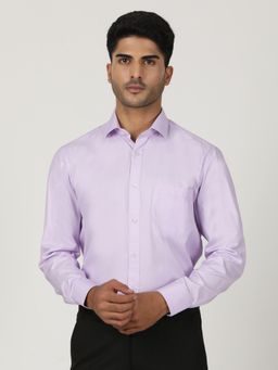 Greenfibre - Lavender Blended Solid Formal Shirt