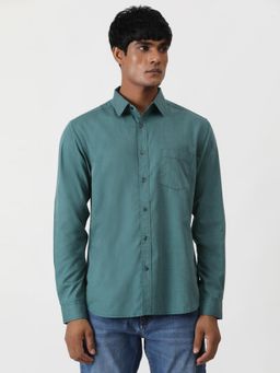 Greenfibre - Green Blended Casual Shirt