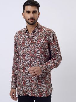 JadeBlue - Multi-Color 100% Cotton Printed Casual Shirt