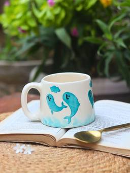 WEAVING HOMES - Dolphin Mug Microwave and Dishwasher Safe