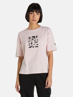 Puma - Downtown Graphic Women Pink T-shirt