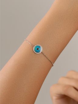 Nistra - 925 Sterling Silver Destiny Intertwined Bracelet (Adjustable)