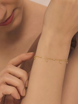 Nistra - 925 Sterling Silver Sparkle Symphony Bracelet (Adjustable)