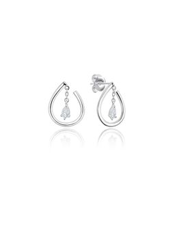Nistra - 925 Sterling Silver Dazzle Drop Earrings