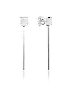 Nistra - 925 Sterling Silver Crescendo Earrings
