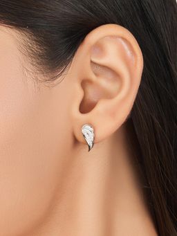 Nistra - 925 Sterling Silver Wings Of Grace Earrings