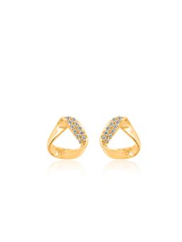 Nistra - 925 Sterling Silver Edgy Studs Earrings