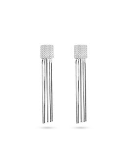 Nistra - 925 Sterling Silver Shower Dangle Earrings