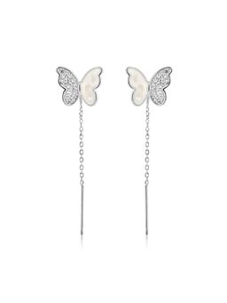 Nistra - 925 Sterling Silver Whimsical Dangle Earrings