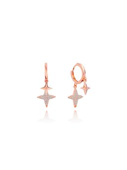 Nistra - 925 Sterling Silver Ninja Edge Earrings
