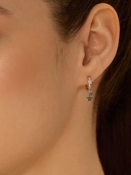 Nistra - 925 Sterling Silver Stellar Cascade Earrings