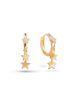 Nistra - 925 Sterling Silver Stellar Cascade Earrings