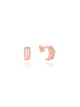 Nistra - 925 Sterling Silver Acute Chic Earrings
