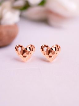Nistra - 925 Sterling Silver Size less Love Studs Earrings