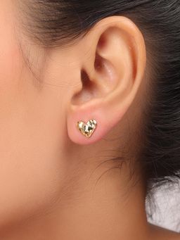 Nistra - 925 Sterling Silver Size less Love Studs Earrings