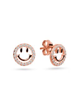 Nistra - 925 Sterling Silver Good Vibes Earrings