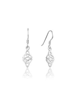 Nistra - 925 Sterling Silver Mystic Celtic Drop Earrings