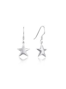 Nistra - 925 Sterling Silver Celestial Whispers Drop Earrings