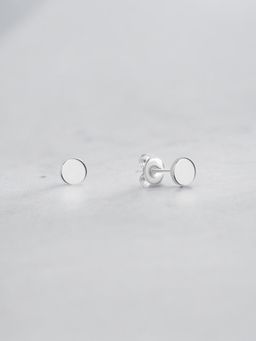 Nistra - 925 Sterling Silver Timeless Modernity Studs Earrings