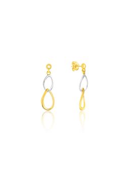 Nistra - 925 Sterling Silver Oomph Fusion Drop Earrings