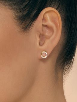 Nistra - 925 Sterling Silver Interwoven Elegance Earrings