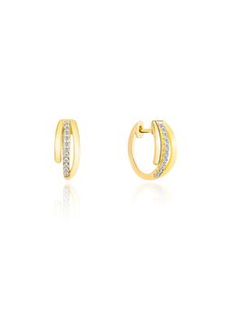 Nistra - 925 Sterling Silver Dazzling Dancefloor Earrings
