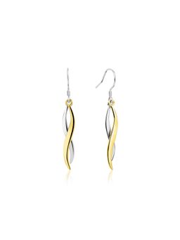 Nistra - 925 Sterling Silver Colourful Harmony Drop Earrings