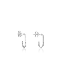 Nistra - 925 Sterling Silver Bling Bliss Earrings