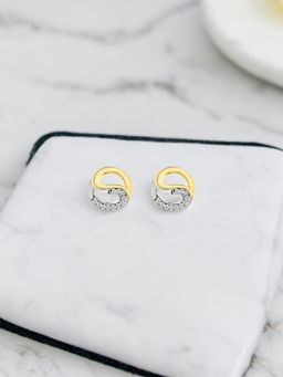 Nistra - 925 Sterling Silver Fab Studs Earrings
