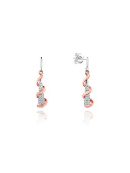 Nistra - 925 Sterling Silver Rare Treasure Drop Earrings