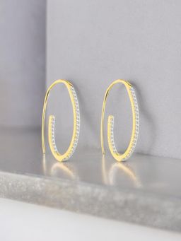 Nistra - 925 Sterling Silver Stellar Heist Hoops Earrings