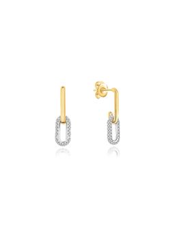 Nistra - 925 Sterling Silver Statement Sparkle Drop Earrings