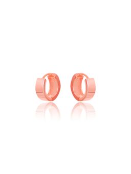 Nistra - 925 Sterling Silver Subtle Charisma Huggies Earrings
