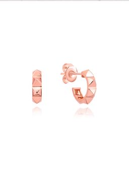 Nistra - 925 Sterling Silver X Factor Geometric Hoops Earrings