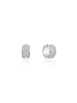 Nistra - 925 Sterling Silver Limelight Sparkle Earrings