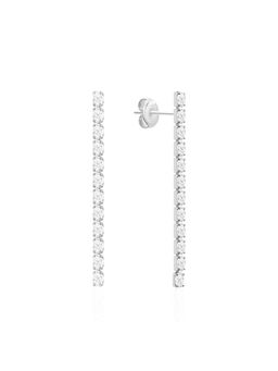 Nistra - 925 Sterling Silver Flexi Spark Drop Earrings