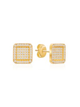 Nistra - 925 Sterling Silver Glow Square Earrings