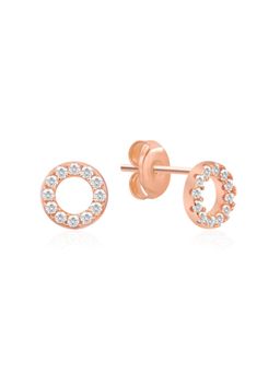 Nistra - 925 Sterling Silver Circle Minis Studs Earrings