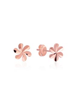 Nistra - 925 Sterling Silver Little Flirty Floral Studs Earrings
