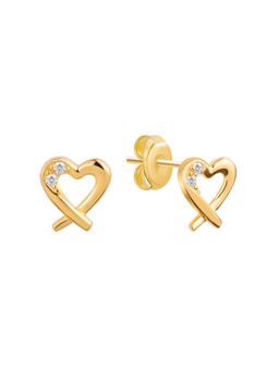 Nistra - 925 Sterling Silver Adorable Tiny Heart Studs Earrings
