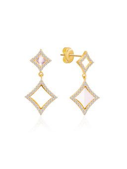 Nistra - 925 Sterling Silver MOP Chic Flip Earrings