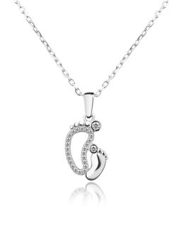 Nistra - 925 Sterling Silver Soulful Stroll Necklace (Adjustable)