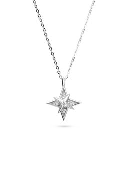 Nistra - 925 Sterling Silver Starlit Compass Necklace (Adjustable)