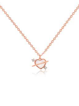 Nistra - 925 Sterling Silver Lovestruck Orbit Necklace (Adjustable)
